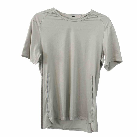 Lululemon Other - Lululemon Shirt Adult Medium Beige All‎ Terrain Short Sleeve Active Gym Mens M